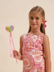 Vero Moda Girl Print Square Neck Sleeveless A-Line Top