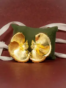 Mali Fionna Gold-Plated Contemporary Shaped Studs