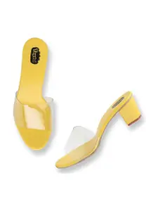 TAYDOL Women Open Toe Open Back Block Heels