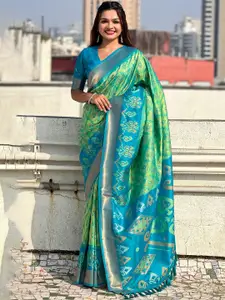 SGF11 Woven Design Zari Pure Silk Patola Saree