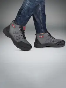 PENNEN Men Leather Running Non-Marking Shoes