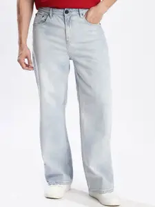 Bene Kleed Men High-Rise Heavy Fade Wide Leg  Jeans