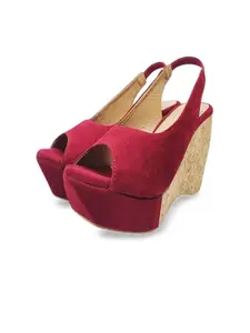 MONAQI Women Wedge Peep Toes Sandals