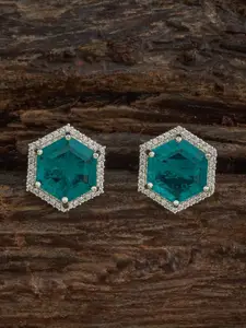 Kushal's Fashion Jewellery Embellished Bridal Women Pink Rhodium-Plated Zircon Finger Ring