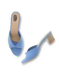 TAYDOL Women Open Toe Block Heels