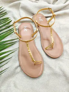 THE MADRAS TRUNK Women Printed One Toe Flats