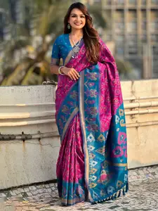 SGF11 Woven Design Zari Pure Silk Patola Saree