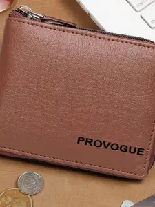 Provogue Men PU Zip Around Wallet