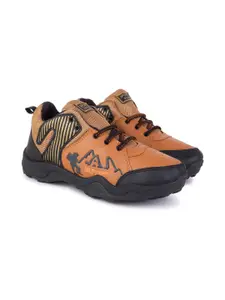 PENNEN Men Leather Running Non-Marking Shoes