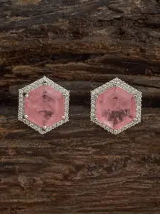 Kushal's Fashion Jewellery Rhodium-Plated Zircon-Embellished Bridal Adjustable Finger Ring