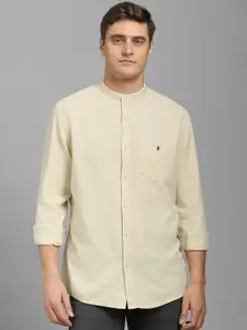 Louis Philippe Jeans Slim Fit Textured Opaque Casual Shirt