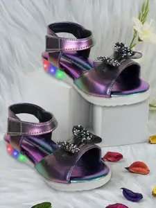 BAESD Girls Open Toe Flats