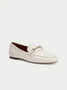 Oroh Women Round Toe Leather Loafers