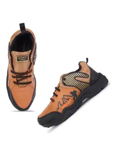 PENNEN Men Leather Running Non-Marking Shoes