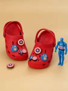 Yellow Bee Boys Marvel Clogs