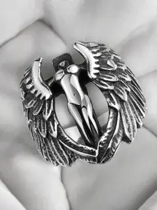 The Roadster Lifestyle Co. Stainless Steel Eagle Soul Tough Bikers Ring