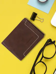 Provogue Men Printed PU Two Fold Wallet
