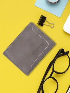 Provogue Men Colourblocked PU Two Fold Wallet