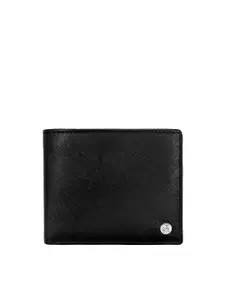 Eske Sampson Men Textured Leather Two Fold Wallet