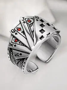 The Roadster Lifestyle Co. Stainless Steel Texas Poker Fashion Finger Ring