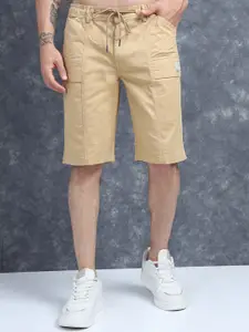 The Roadster Lifestyle Co Men Cotton Relaxed-Fit Skater Shorts