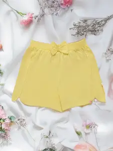 Purple United Kids Girls Cotton Shorts