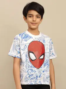 Kids Ville Boys Spiderman Printed Pure Cotton T-Shirt