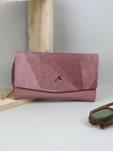 Metro Women Textured Three Fold Wallet