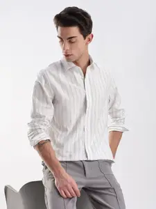 Calvin Klein Jeans Cotton Opaque Striped Casual Shirt