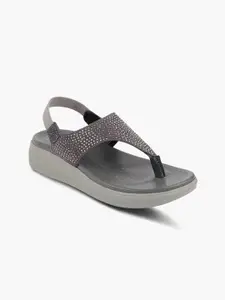 MEDIFEET Women Embellished Open Toe Flats