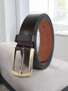 LOOPA Men Textured Leather Formal Belt