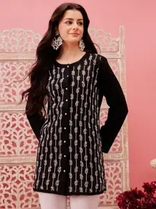 ADA Ethnic Motifs Embroidered Thread Work Thread Work Kurti