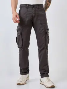 SPYKAR Men Regular Fit Mid Rise Cotton Cargo