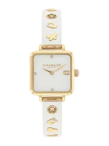 Coach Women Dial & Stainless Steel Bracelet Style Straps Analogue Watch 14504308