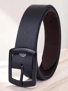 LOOPA Men Textured Leather Formal Belt