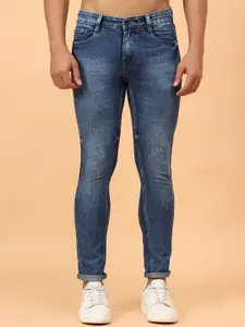 MEGHZ Men Micheal Slim Fit Heavy Fade Stretchable Jeans