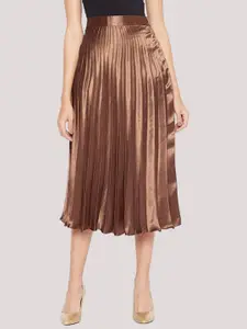 OTABU A-Line Pleated Midi Skirts