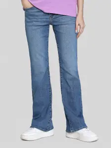 AMERICAN EAGLE OUTFITTERS Women Mid-Rise Clean Look Light Fade Bootcut Jeans