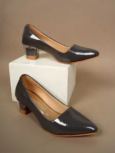 Walkfree Pointed Toe Block Heel Pumps