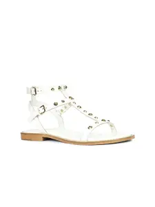 Saint G Women Embellished Open Toe Flats