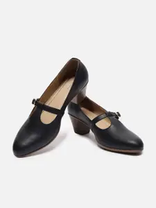 Allen Solly Woman PU Block Pumps with Bows