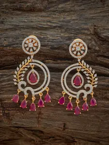 Kushal's Fashion Jewellery Mint Rose Gold-Embellished Bridal Party Zircon Pendant Set