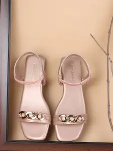 DressBerry Women Embellished Backstrap Open Toe Flats