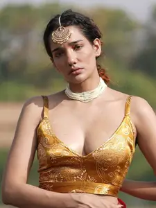 Chidiyaa Rang Barse Vilasini Blockprinted Mashru Silk Blouse