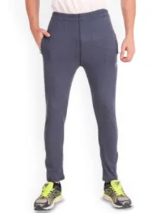 FABSTIEVE Men Brand Logo Printed Cotton Mid Rise Track Pants