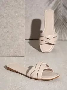 Deynvock Women Open Toe Flats