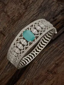 Kushal's Fashion Jewellery Set Of 2 Gold-Plated Cubic Zircon-Embellished Bridal Bangles