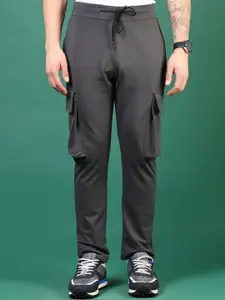 V-Mart Men Cotton Mid Rise Cargo Track Pants