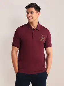 U.S. Polo Assn. Brand Logo Embroidered Polo Collar Slim Fit T-shirt