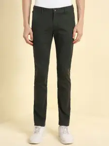 Allen Solly Men Slim Fit Mid-Rise Flat-Front Regular Trousers